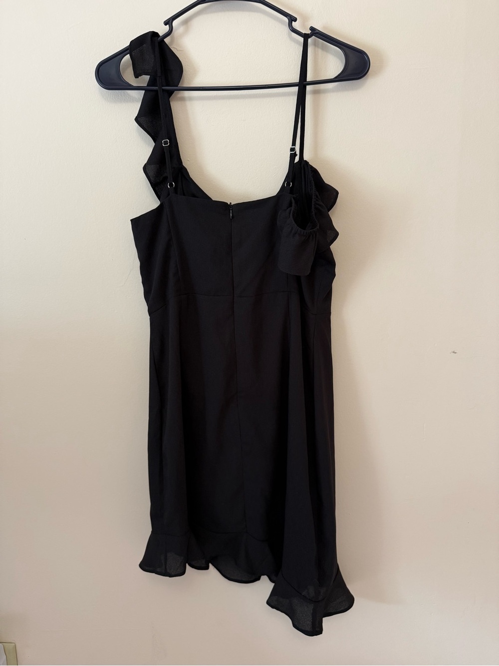 Lulus Black Ruffle Mini Dress - Picture 3 of 5